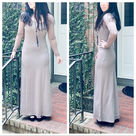 ShopEvelynne Dresses & Skirts - Mocha/Taupe  Adjustable straps tank maxi dress